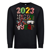 Black 2023 Happy New Year Premium Sweatshirt - CowhideDigitalArt