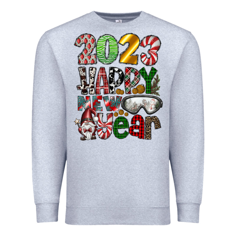 2023 Happy New Year Premium Sweatshirt by CowhideDigitalArt | Teevron