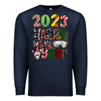 Navy 2023 Happy New Year Premium Sweatshirt - CowhideDigitalArt