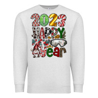 Oatmeal Heather 2023 Happy New Year Premium Sweatshirt - CowhideDigitalArt