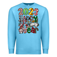 Ocean Blue 2023 Happy New Year Premium Sweatshirt - CowhideDigitalArt