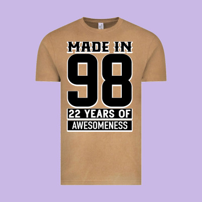 Made In 98 22 Years Of Awesomeness Vintage Tee Designed By Bettercallsaul