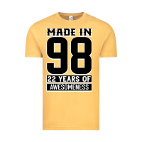 Vintage Mustard Made in 98 22 Years Of Awesomeness Vintage Tee - Bettercallsaul