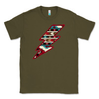Army Green Western Aztec Pattern Lightning Classic Tee - Bettercallsaul