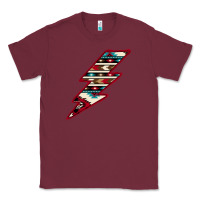 Burgundy Western Aztec Pattern Lightning Classic Tee - Bettercallsaul