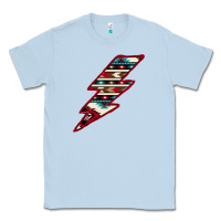 Dusty Blue Western Aztec Pattern Lightning Classic Tee - Bettercallsaul
