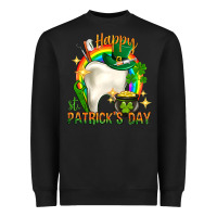 Black Happy Dentist St. Patrick's Day Heavyweight Sweatshirt - HowdyJamesFarm