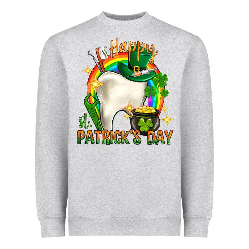 Happy Dentist St. Patrick's Day Heavyweight Sweatshirt by HowdyJamesFarm | Teevron