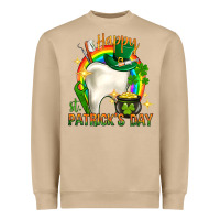 Mushroom Happy Dentist St. Patrick's Day Heavyweight Sweatshirt - HowdyJamesFarm