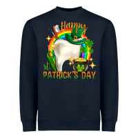 Navy Happy Dentist St. Patrick's Day Heavyweight Sweatshirt - HowdyJamesFarm