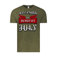 Vintage Olive Legends are born in July Vintage Tee - Bettercallsaul