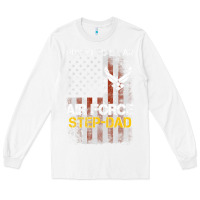 White Hot Trend Proud Air Force Step-Dad American Flag Long Sleeve Tee - PixelWave