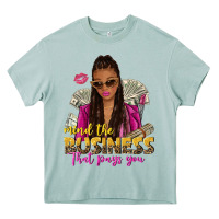 Arona mind the business that pays you afro woman Heavy Core Tee - NancyCooperArtShop