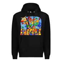 Black Knowledge is awesome Autism giraffe Premium Hoodie - FaDigitalArtStudio