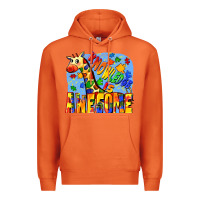 Carrot Knowledge is awesome Autism giraffe Premium Hoodie - FaDigitalArtStudio