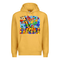 Mustard Knowledge is awesome Autism giraffe Premium Hoodie - FaDigitalArtStudio