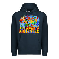 Navy Knowledge is awesome Autism giraffe Premium Hoodie - FaDigitalArtStudio