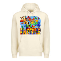 Sandshell Knowledge is awesome Autism giraffe Premium Hoodie - FaDigitalArtStudio