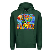 Sports Green Knowledge is awesome Autism giraffe Premium Hoodie - FaDigitalArtStudio