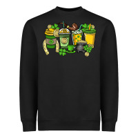Black St. Patrick's Day coffee cups Heavyweight Sweatshirt - HowdyJamesFarm