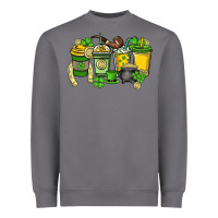 Storm St. Patrick's Day coffee cups Heavyweight Sweatshirt - HowdyJamesFarm