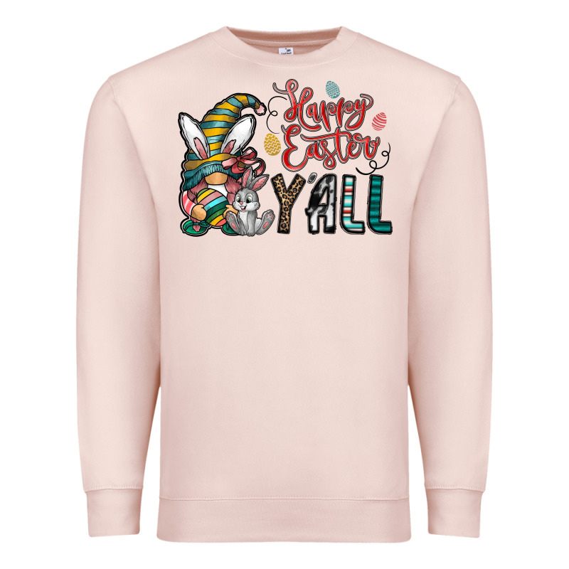 Happy Easter Y All Premium Sweatshirt by CowhideDigitalArt | Teevron