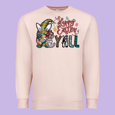 Happy Easter Y All Premium Sweatshirt Designed By Cowhidedigitalart