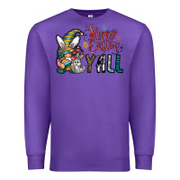 Purple happy easter y all Premium Sweatshirt - CowhideDigitalArt