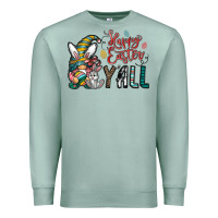 Seafoam happy easter y all Premium Sweatshirt - CowhideDigitalArt
