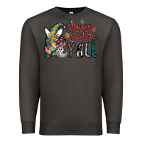 Smoke happy easter y all Premium Sweatshirt - CowhideDigitalArt