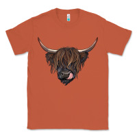 Copper black highland cow Classic Tee - RanaPortraitStore
