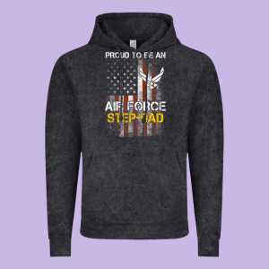 Hot Trend Proud Air Force Step-dad American Flag Vintage Hoodie Designed By Pixelwave