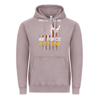 Vintage Zinc Hot Trend Proud Air Force Step-Dad American Flag Vintage Hoodie - PixelWave
