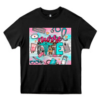 Black nurse life Heavy Core Tee - NancyCooperArtShop
