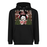 Black Little Miss Heavyweight Hoodie - CowhideDigitalArt