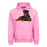 Fuchsia Pink rottweiler Urban Hoodie - Artiststas