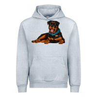 Heather Grey rottweiler Urban Hoodie - Artiststas
