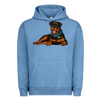 Pigment Pebble Blue rottweiler Urban Hoodie - Artiststas