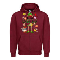 Burgundy im the chef elf Zipper Hoodie - FaDigitalArtStudio