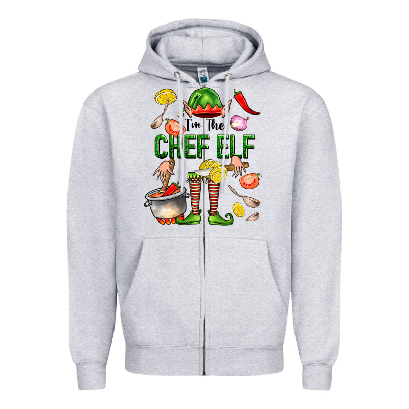 Im The Chef Elf Zipper Hoodie by FaDigitalArtStudio | Teevron