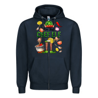 Navy im the chef elf Zipper Hoodie - FaDigitalArtStudio