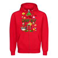 Red im the chef elf Zipper Hoodie - FaDigitalArtStudio