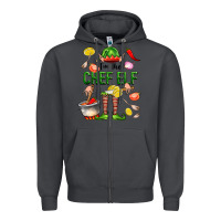 Smoke im the chef elf Zipper Hoodie - FaDigitalArtStudio