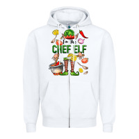 White im the chef elf Zipper Hoodie - FaDigitalArtStudio