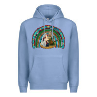 Colony Blue holy family rainbow Premium Hoodie - RanaPortraitStore