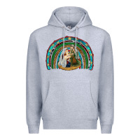 Heather Grey holy family rainbow Premium Hoodie - RanaPortraitStore