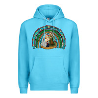 Ocean Blue holy family rainbow Premium Hoodie - RanaPortraitStore