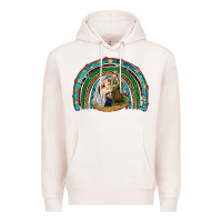 Pale Pink holy family rainbow Premium Hoodie - RanaPortraitStore