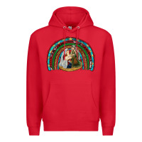 Red holy family rainbow Premium Hoodie - RanaPortraitStore