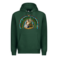 Sports Green holy family rainbow Premium Hoodie - RanaPortraitStore